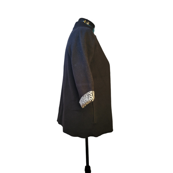 Tahari Open Front Cardigan Sweater Hip Length Size M - Picture 2 of 10